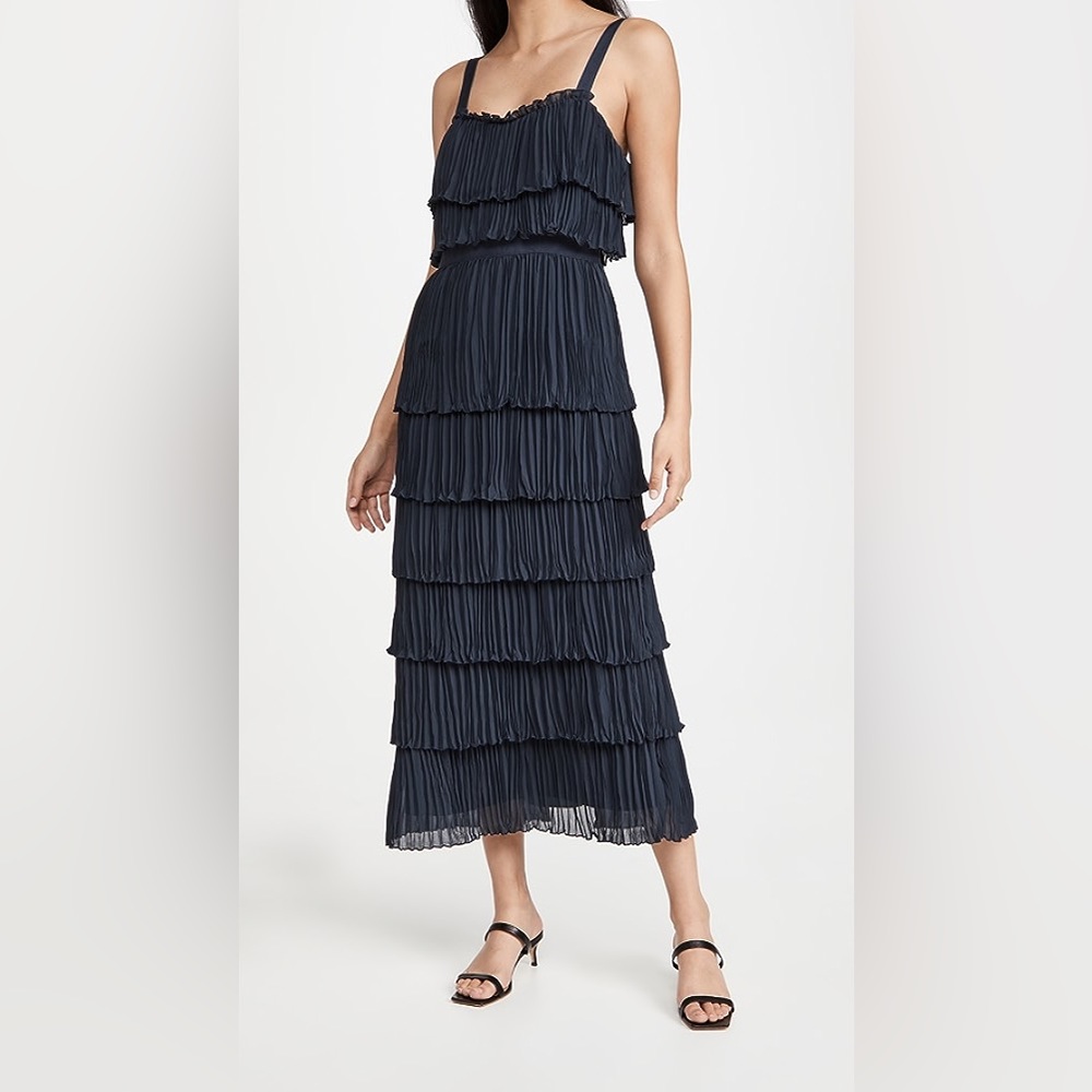 Cinq a Sept Navy Eliane Dress Size 4